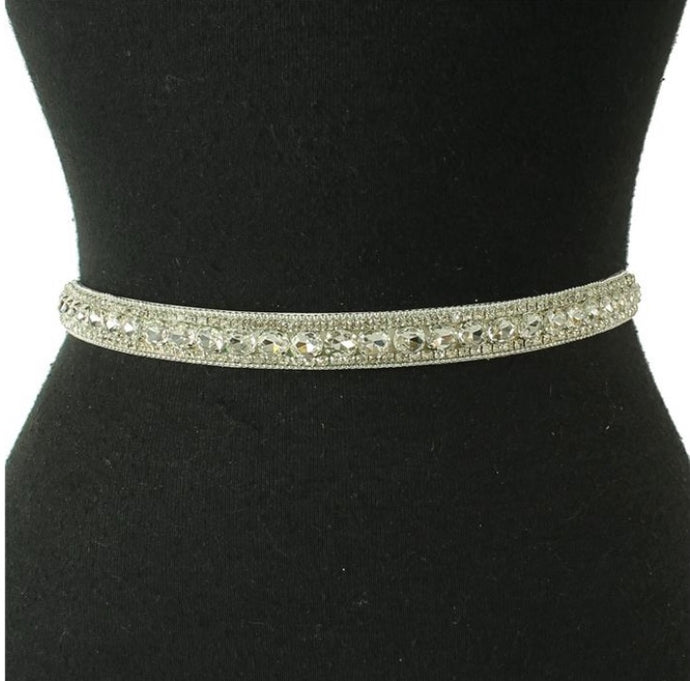 Oval Rhinestone bridal Belt for wedding dress , bridesmaid dress, or evening gown  