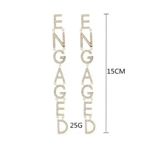 “ENGAGED” Earrings - DD’S BRIDAL 