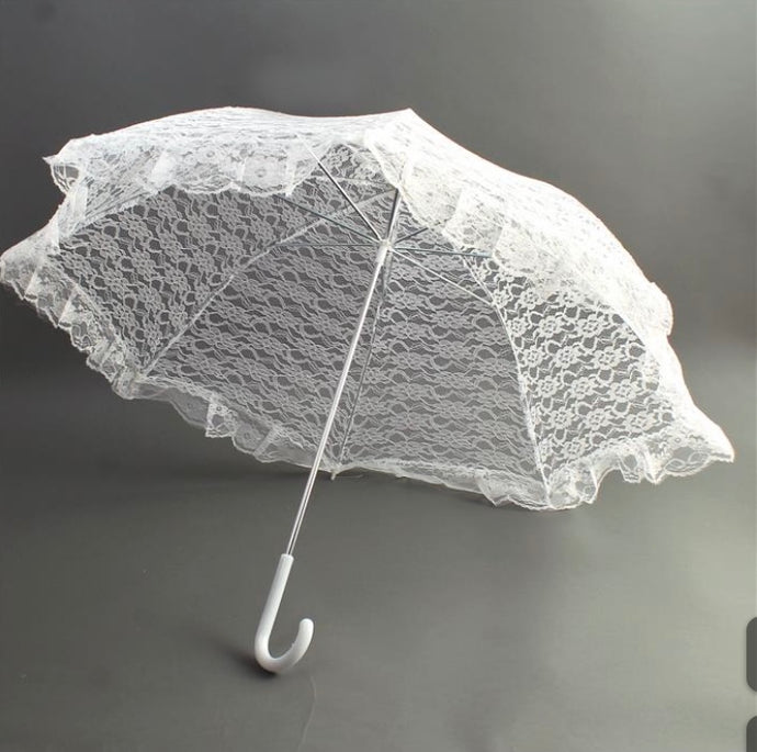lace umbrella bridal shower 