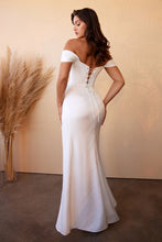 Load image into Gallery viewer, sexy bridal shower, bridesmaid, engagement pics dress, evening gown. corset back
